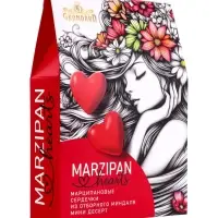 Конфеты неглазированные &laquo;Сердечки марципановые&raquo;, 70 г
