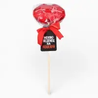 Леденец на палочке &laquo;Меняю леденец на поцелуй&raquo;, вкус: земляника, 25 г