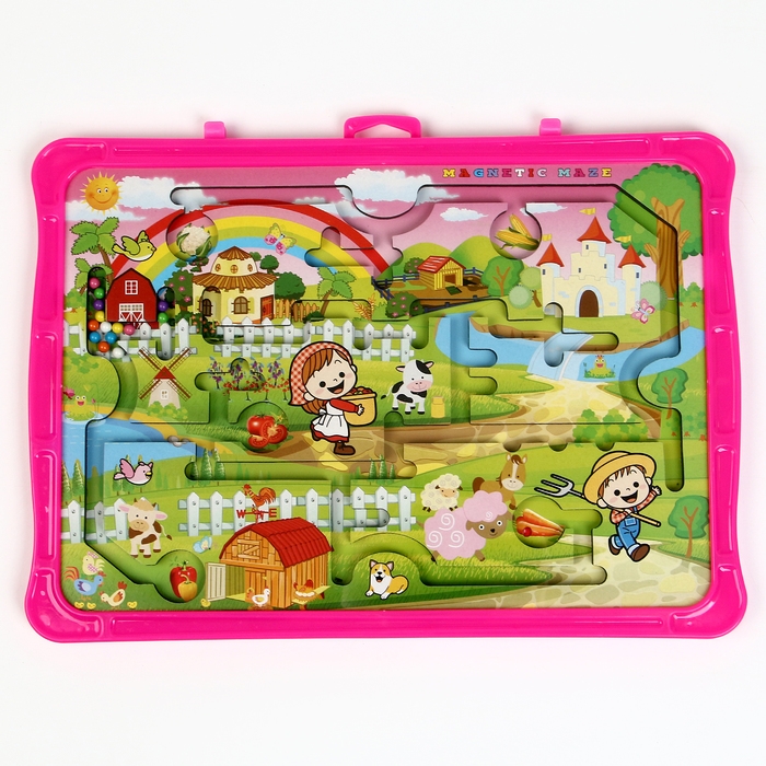 Игровой набор лабиринт «Радужная деревня», маркерная доска , 2 × 36 × 27,5 см Игровой набор лабиринт «Радужная деревня», маркерная доска , 2 × 36 × 27,5 см