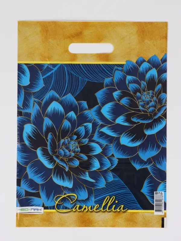 Пакет Пакет "Камелия, полиэтиленовый с вырубной ручкой 30х40 см, 60 мкм