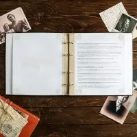 Родословная книга &laquo;Семейная&raquo;, с деревянным элементом, 84 страницы, 24.5&times;23&times;4 см