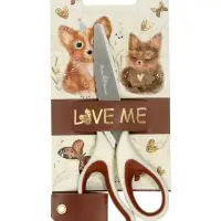 Ножницы детские LOVE ME, эргономичные ручки, 14.2 см