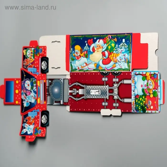 Подарочная новогодняя коробка «Сладкоежка», фура, 26×8.7×8.3 см Подарочная новогодняя коробка «Сладкоежка», фура, 26×8.7×8.3 см