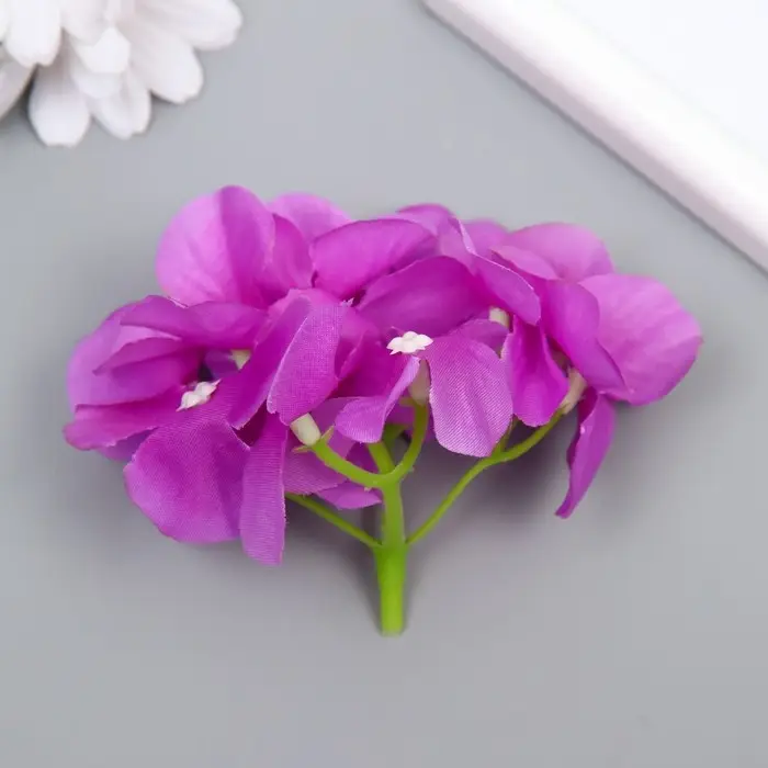 Цветы для декорирования Цветы для декорирования "Гортензия" сиреневые 10х10 см