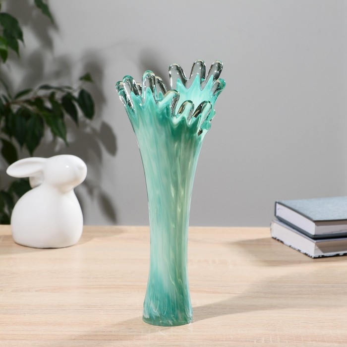 Ваза  Ваза "Коралл" 28 см, зелёная