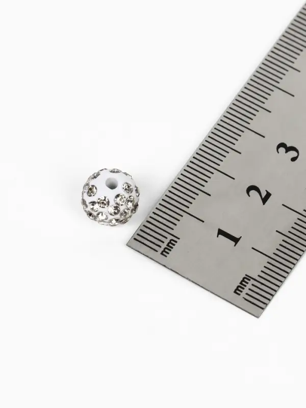 Бусины для творчества &laquo;Шамбала&raquo;, 10 мм, набор 15 шт., белые