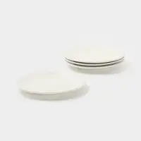 Тарелки Доляна White Label, набор 4 шт., 18.5×18.5×1.7 см, фарфор, белые Тарелки Доляна White Label, набор 4 шт., 18.5×18.5×1.7 см, фарфор, белые