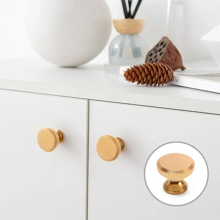 Ручка-кнопка CAPPIO PK322, d=30 мм, цвет золото