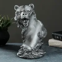 Подставка для бутылки &laquo;Медведь&raquo;, 25&times;14&times;15 см, сталь