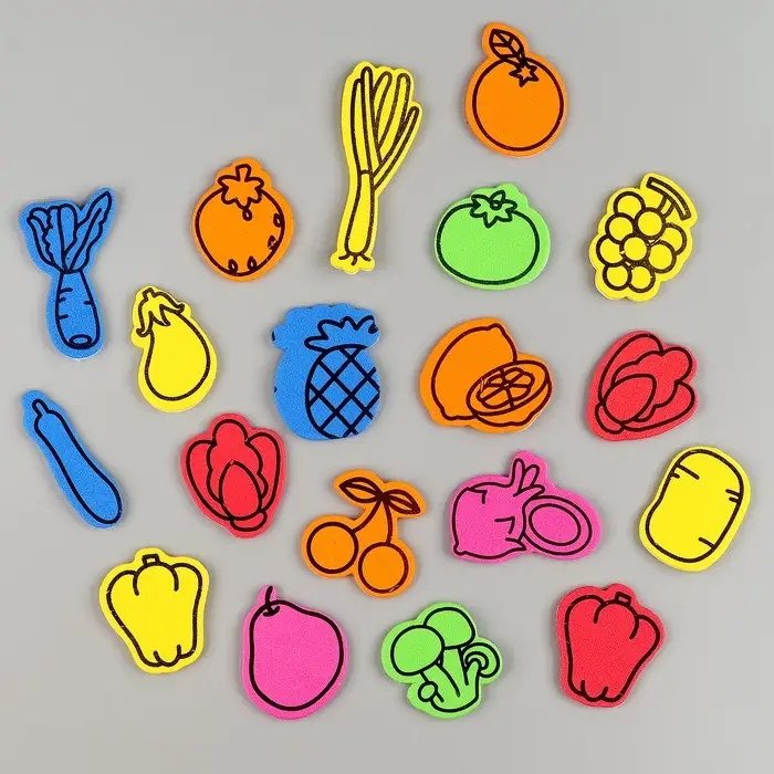 Набор фигурок из EVA на клеевой основе &laquo;Фрукты&raquo;, 13 г, МИКС