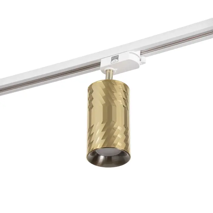 Светильник трековый BayerLux Simple &laquo;Алисер&raquo; GU10, 220 В, 7.5&times;7.5&times;20 см, золото