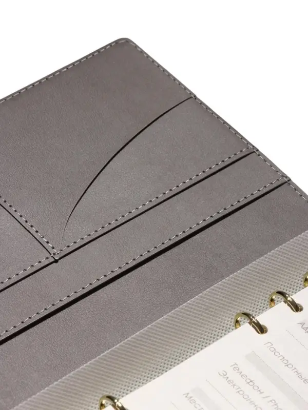 Органайзер на кольцах, А5, с клапаном, 80л, линия, к/зам, с ручкой, Черный Органайзер на кольцах, А5, с клапаном, 80л, линия, к/зам, с ручкой, Черный