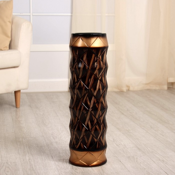 Ваза керамика напольная Ваза керамика напольная "Кеннет" нежность, 60 см, коричневый