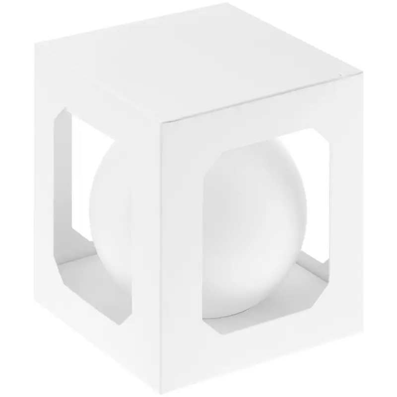 Елочный шар Finery Matt, 10 см, матовый белый Елочный шар Finery Matt, 10 см, матовый белый