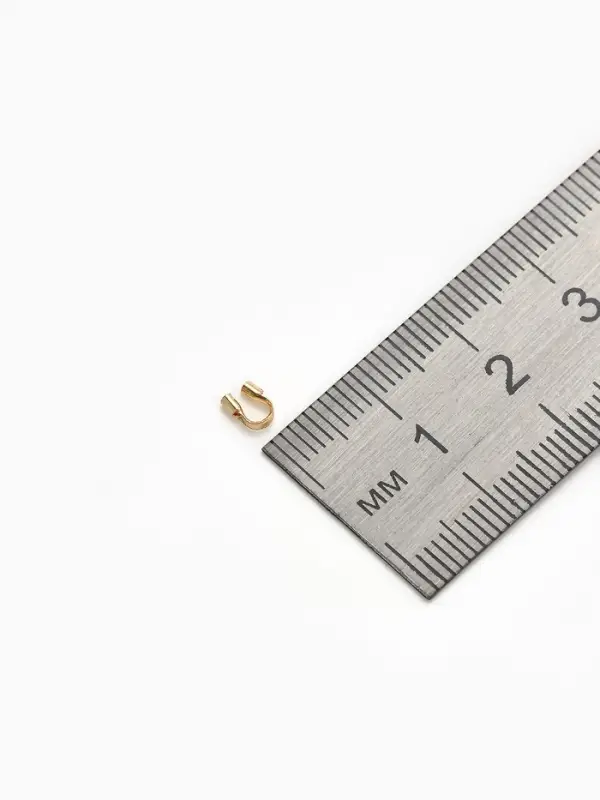 Протектор для защиты тросика 5&times;4 мм (набор 50 шт.), цвет золото