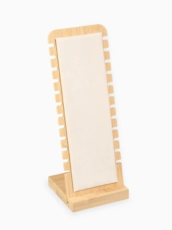 Подставка под цепочки QF, на 12 мест, 10&times;10&times;27 см, бежевая