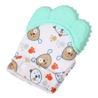 Прорезыватель-рукавичка Крошка Я &laquo;Собачки&raquo;, от 3 мес., мятный