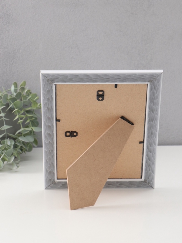 Фоторамка пластик Фоторамка пластик "МИРАМ" 15х21 см, белый с золотом