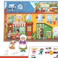 Книга - раскладушка детская &laquo;Мой дом&raquo;, с липучками, 70 окошек