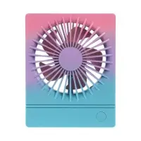 Вентилятор настольный YS2202B, портативный, осевой, 500 мАч, 3 режима, розово-сиреневый