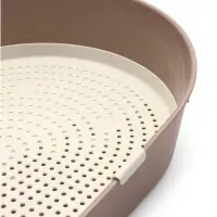 Лоток для кошек &laquo;Космо&raquo;, 51.9&times;37.8&times;21.3 см, с сеткой и бортом, пластик, коричневый