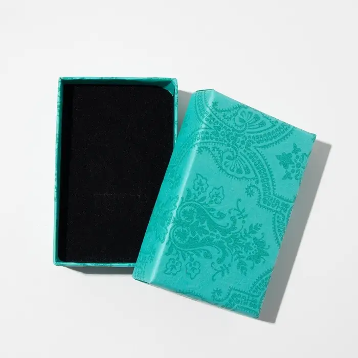 Коробочка подарочная под набор «Узоры», 5×8 (размер полезной части 4.5×7.5 см), МИКС, вставка чёрная