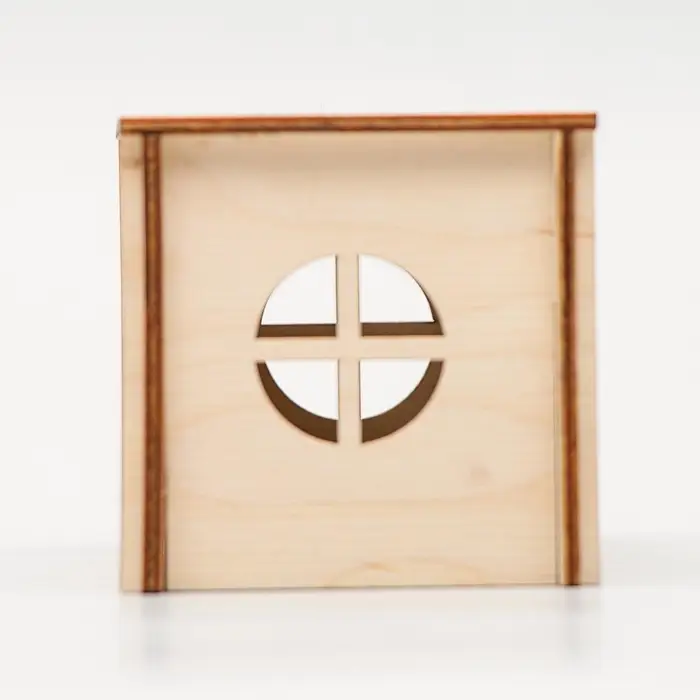 Домик для грызунов малый, 12.5&times;7.5&times;7.5 см, дерево