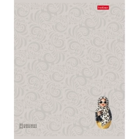 Тетрадь 48л А5ф линия,скоба,мел.карт,ассорт,Матрешки_A LA RUSSE-,095882