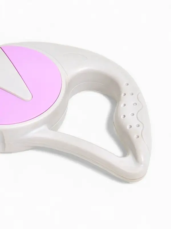 Рулетка - поводок для собак, лента 3 м, пластик, серая, сиреневая