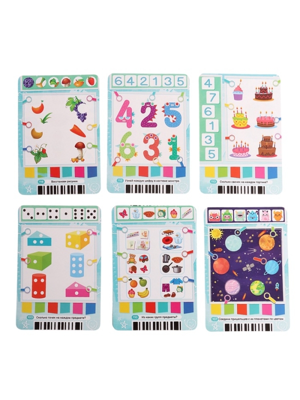 Интерактивный планшет с карточками "Панда" русская озвучка, 60 двустронних карточек