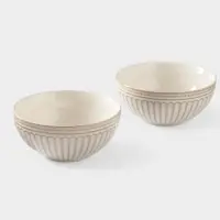 Салатники Доляна &laquo;Винтаж&raquo;, d=15 см, набор 2 шт., керамика, бежевые