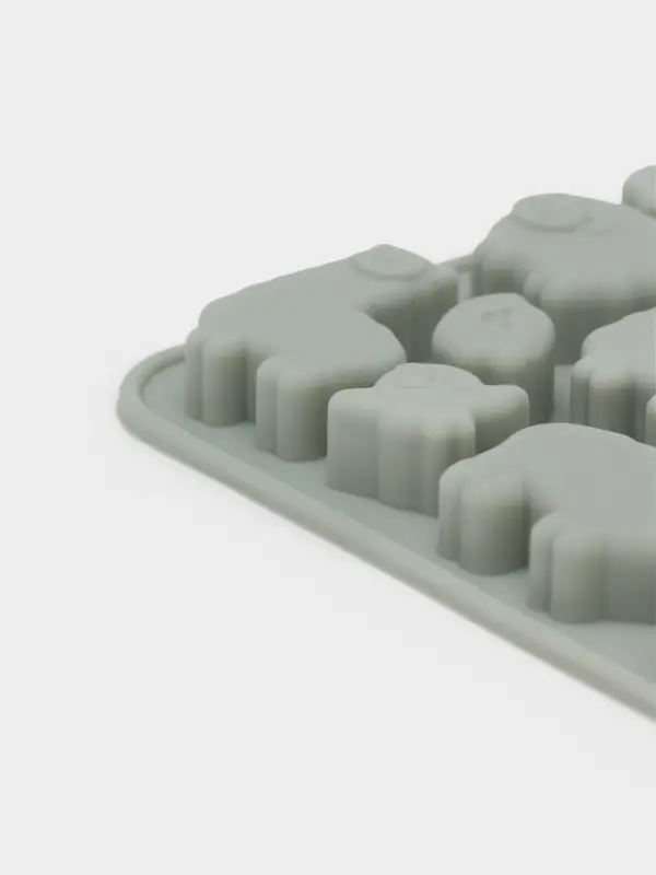 Форма для мармелада Доляна &laquo;Ферма&raquo;, силикон, 23&times;12.5&times;1 см, 53 ячейки, серая