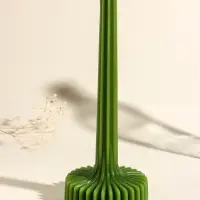 Свеча декоративная &laquo;Эстетика&raquo;, оливковая, 10&times;10&times;25 см