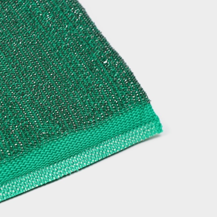 Набор губок скраберов для мытья посуды со стальной стружкой Доляна, усиленые, 3 шт, 13×9×1,5 см Набор губок скраберов для мытья посуды со стальной стружкой Доляна, усиленые, 3 шт, 13×9×1,5 см