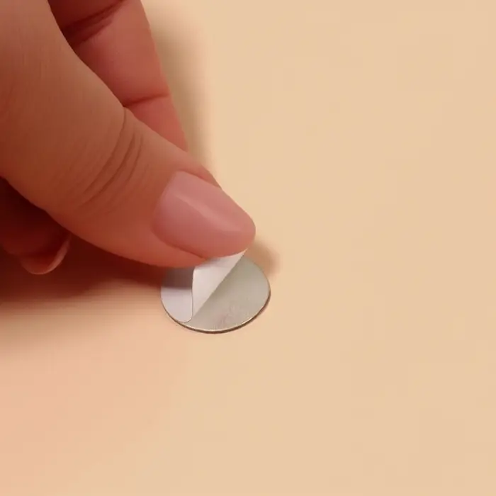 Зеркало настенное, круглое, акриловое, на клеевой основе, 6 шт., d=2 см