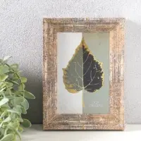 Фоторамка пластик 10х15 см "Прованс" бежево-коричневый 19х13,7х3 см