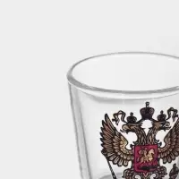 Набор питьевой &laquo;Герб России&raquo;, 7 предметов: графин 500 мл, стопка 50 мл, 6 шт.