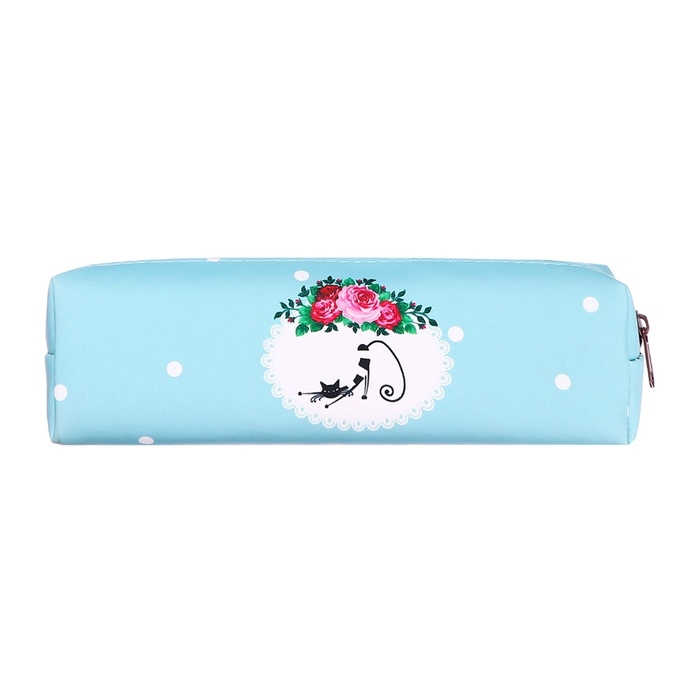 Пенал школьный «Кошечка», на молнии, МИКС Пенал школьный «Кошечка», на молнии, МИКС