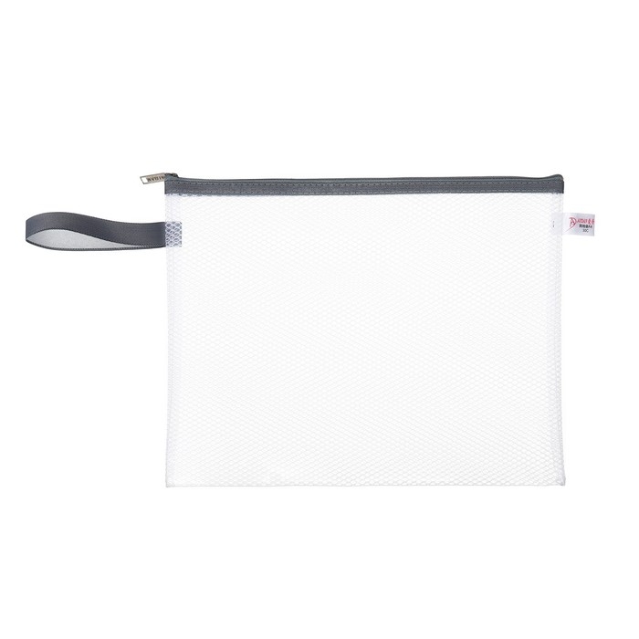 Папка-конверт на молнии формат А4, с ручкой, водоотталкивающая, 350 мкр, серый Папка-конверт на молнии формат А4, с ручкой, водоотталкивающая, 350 мкр, серый