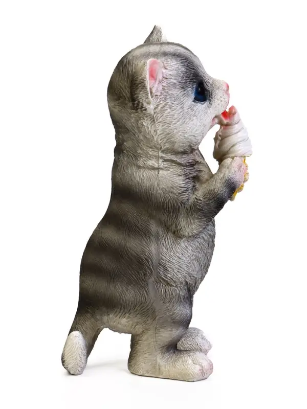 Садовая фигура 19 х 11 х 7 см "Котенок с пироженкой"