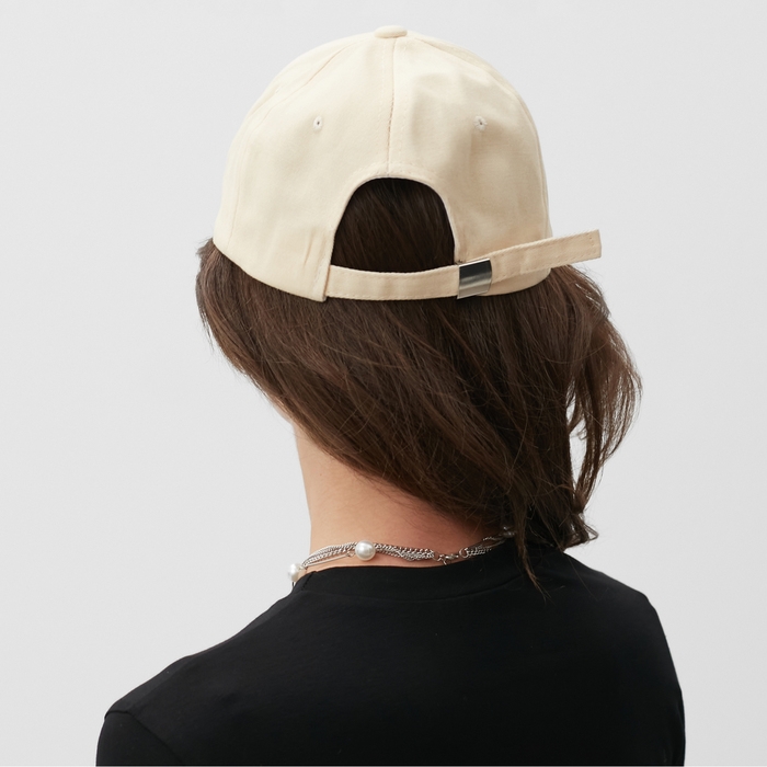 Кепка MINAKU "Heart", цвет бежевый, размер 56-58