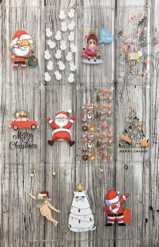 Чехол Samsung A31 TPU 1.0mm прозрачный с принтами Новый Год Чехол Samsung A31 TPU 1.0mm прозрачный с принтами Новый Год