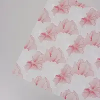 Пленка для цветов, "Акварельный эскиз", розовая, 57х57 см