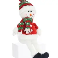 Игрушка мягкая &laquo;Снеговик в полосатом колпаке с длинными ножками&raquo; 48&times;23 см