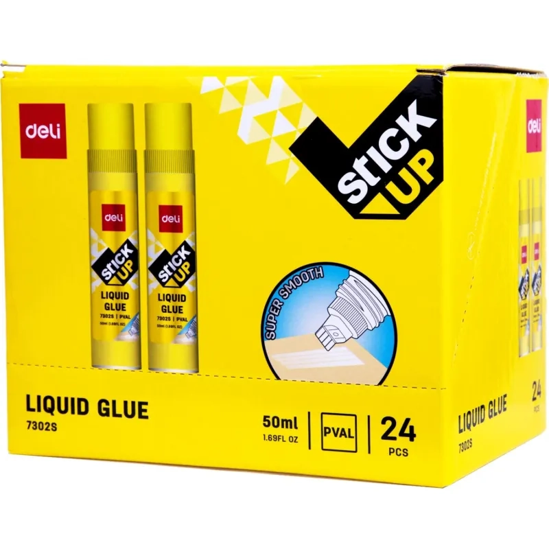 Клей канцелярский жидкий 50 мл Deli  прозрачный E7302S
