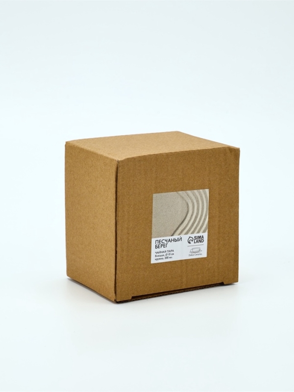 Чайная пара Dolce Ceramo. «Песчаный берег», 2 предмета: кружка 200 мл, блюдце d=10 см Чайная пара Dolce Ceramo. «Песчаный берег», 2 предмета: кружка 200 мл, блюдце d=10 см