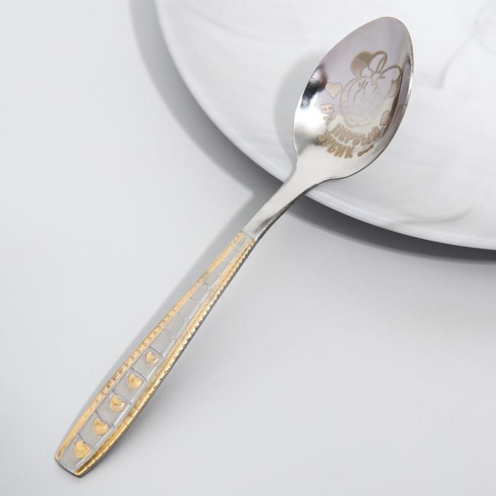 Ложечка детская, 2,3 х 11 см Ложечка детская, 2,3 х 11 см "На первый зубик", Минни Маус