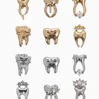 Брошь &laquo;Зуб&raquo;, форма МИКС, МИКС, (неделимая фасовка 12 шт. цена за шт.)