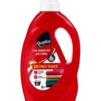 Гель-концентрат для стирки QUALITA, для цветного белья, 2 л