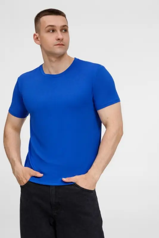 Футболка унисекс Senti, ярко-синяя, размер S Футболка унисекс Senti, ярко-синяя, размер S